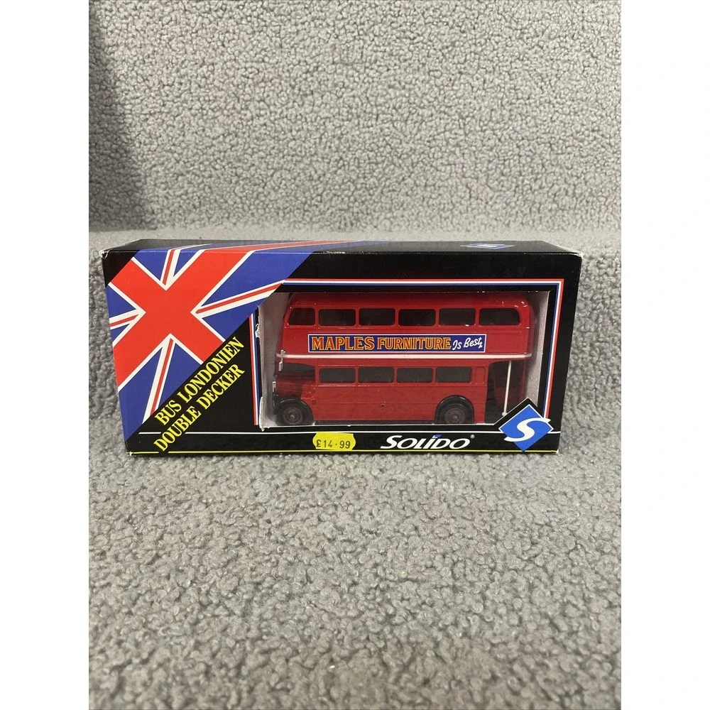 BUS SOLIDO LONDONIEN DOUBLE DECKER DIE CAST CAR Open Box